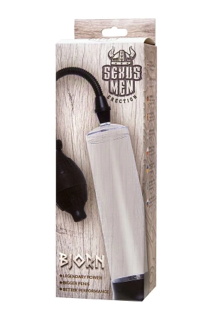 Вакуумная помпа Sexus Men Erection Bjorn + набор эрекционных колец в подарок